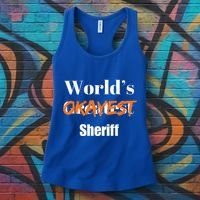 World Okayest Sheriff Sheriffs Women's Tank Top thumb 3