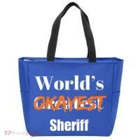 World Okayest Sheriff Sheriffs Tote Bag thumb 0