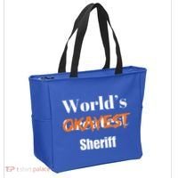 World Okayest Sheriff Sheriffs Tote Bag thumb 2