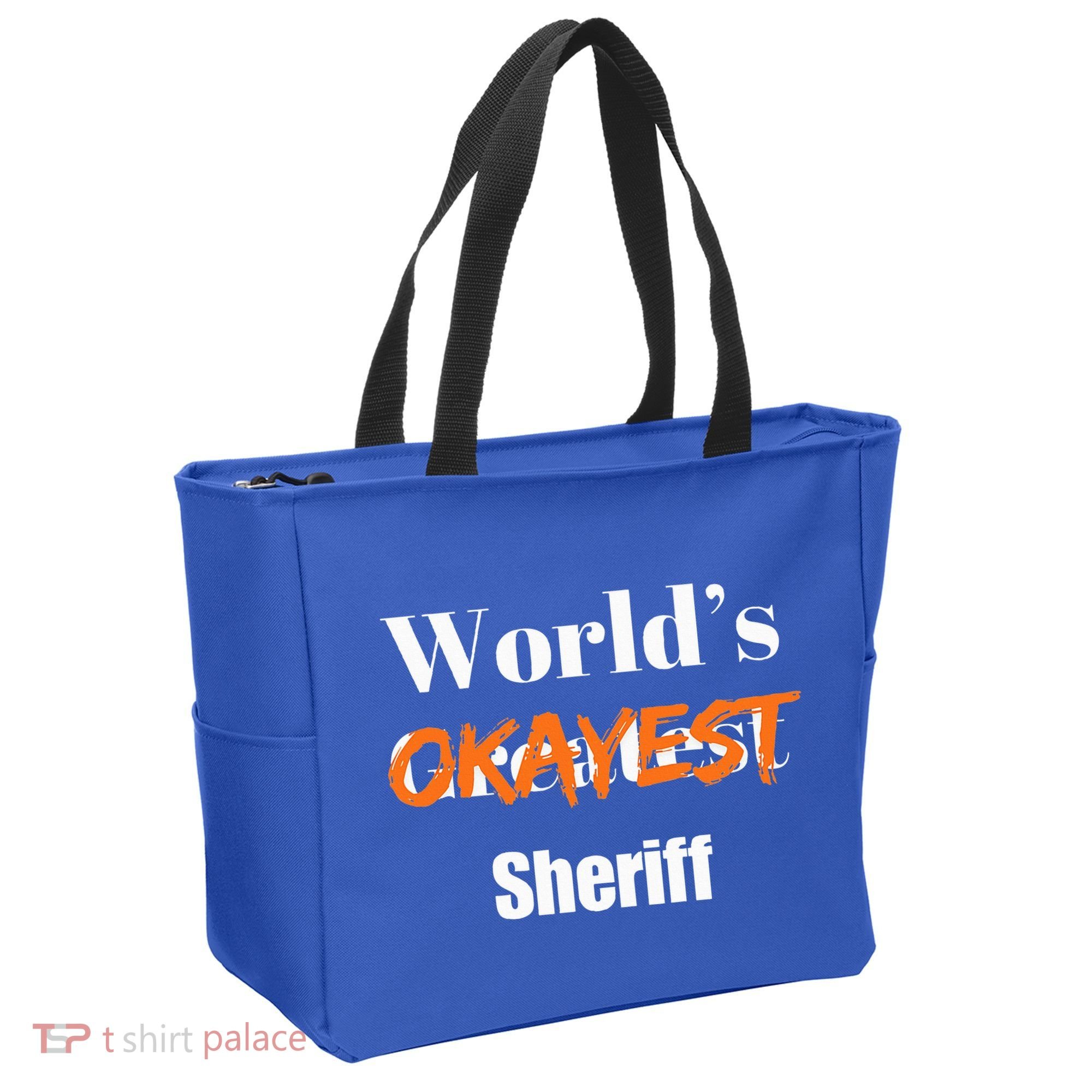 World Okayest Sheriff Sheriffs Tote Bag