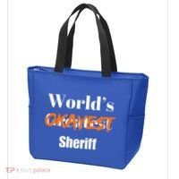 World Okayest Sheriff Sheriffs Tote Bag thumb 3