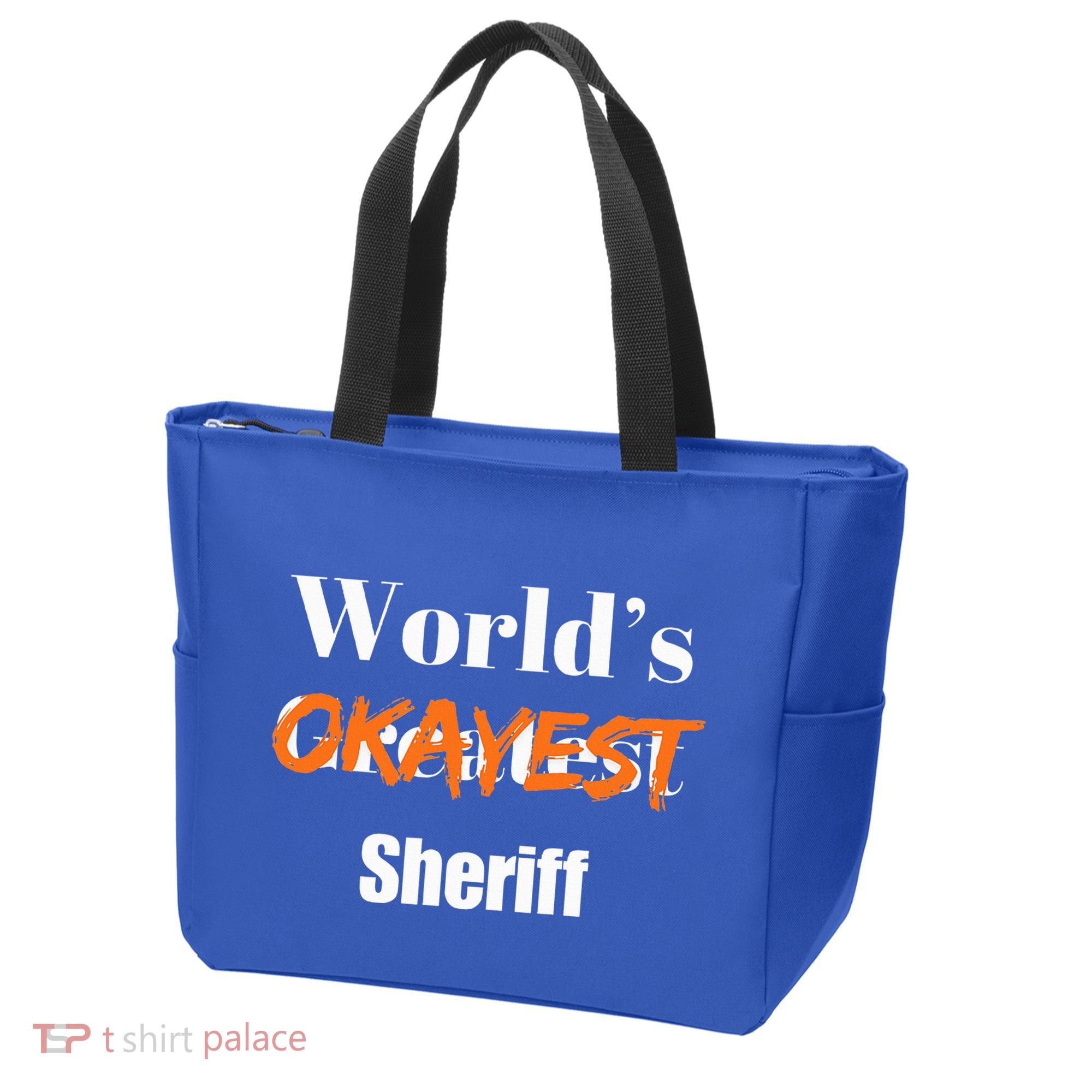 World Okayest Sheriff Sheriffs Tote Bag