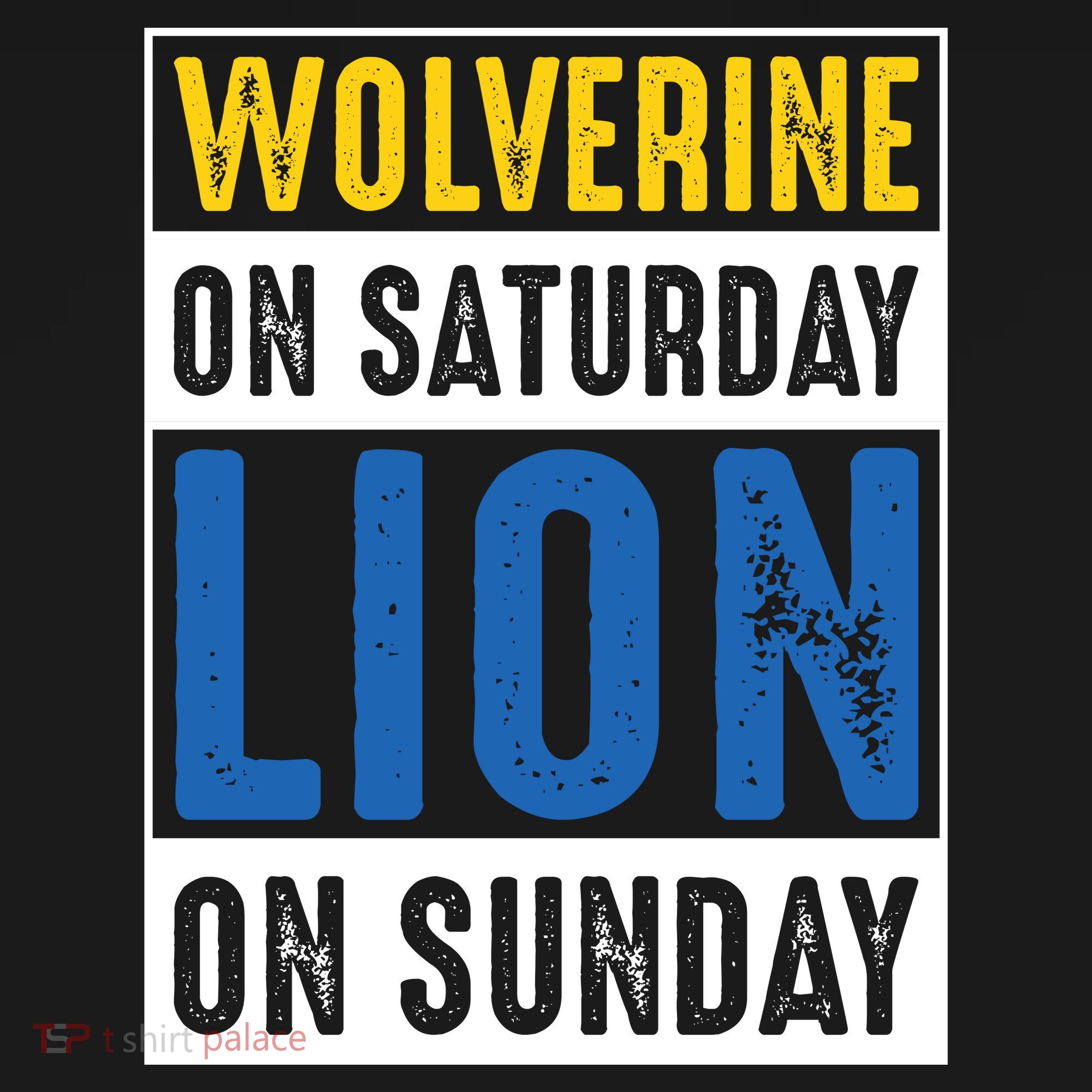 Wolverine On Saturday Lion On Sunday Toddler Hoodie
