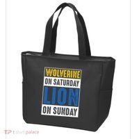Wolverine On Saturday Lion On Sunday Tote Bag thumb 3