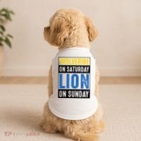 Wolverine On Saturday Lion On Sunday Doggie Tank thumb 2