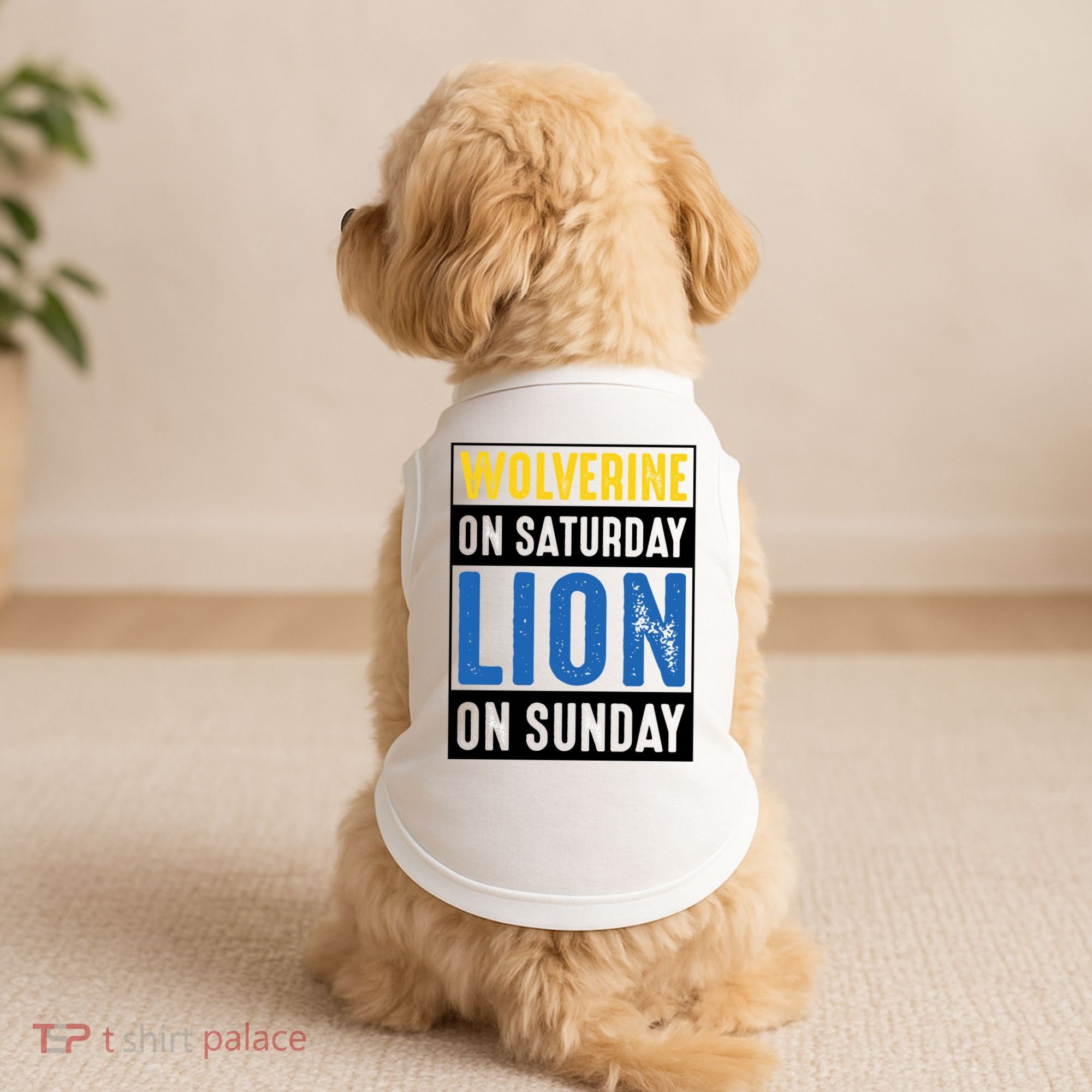 Wolverine On Saturday Lion On Sunday Doggie Tank