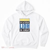 Wolverine On Saturday Lion On Sunday Hoodie thumb 0