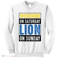 Wolverine On Saturday Lion On Sunday Sweatshirt thumb 0
