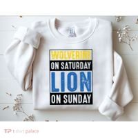 Wolverine On Saturday Lion On Sunday Sweatshirt thumb 2