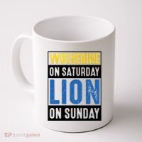 Wolverine On Saturday Lion On Sunday Coffee Mug thumb 0