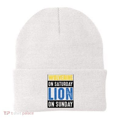 Wolverine On Saturday Lion On Sunday Beanie