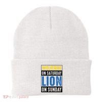 Wolverine On Saturday Lion On Sunday Beanie thumb 0