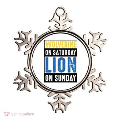 Wolverine On Saturday Lion On Sunday Ornament
