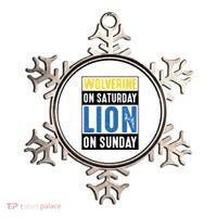 Wolverine On Saturday Lion On Sunday Ornament thumb 0