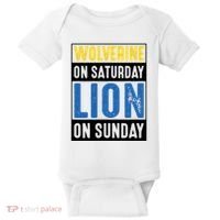 Wolverine On Saturday Lion On Sunday Baby Bodysuit thumb 0
