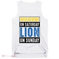Wolverine On Saturday Lion On Sunday Tank Top thumb 0