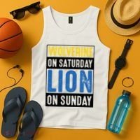 Wolverine On Saturday Lion On Sunday Tank Top thumb 4