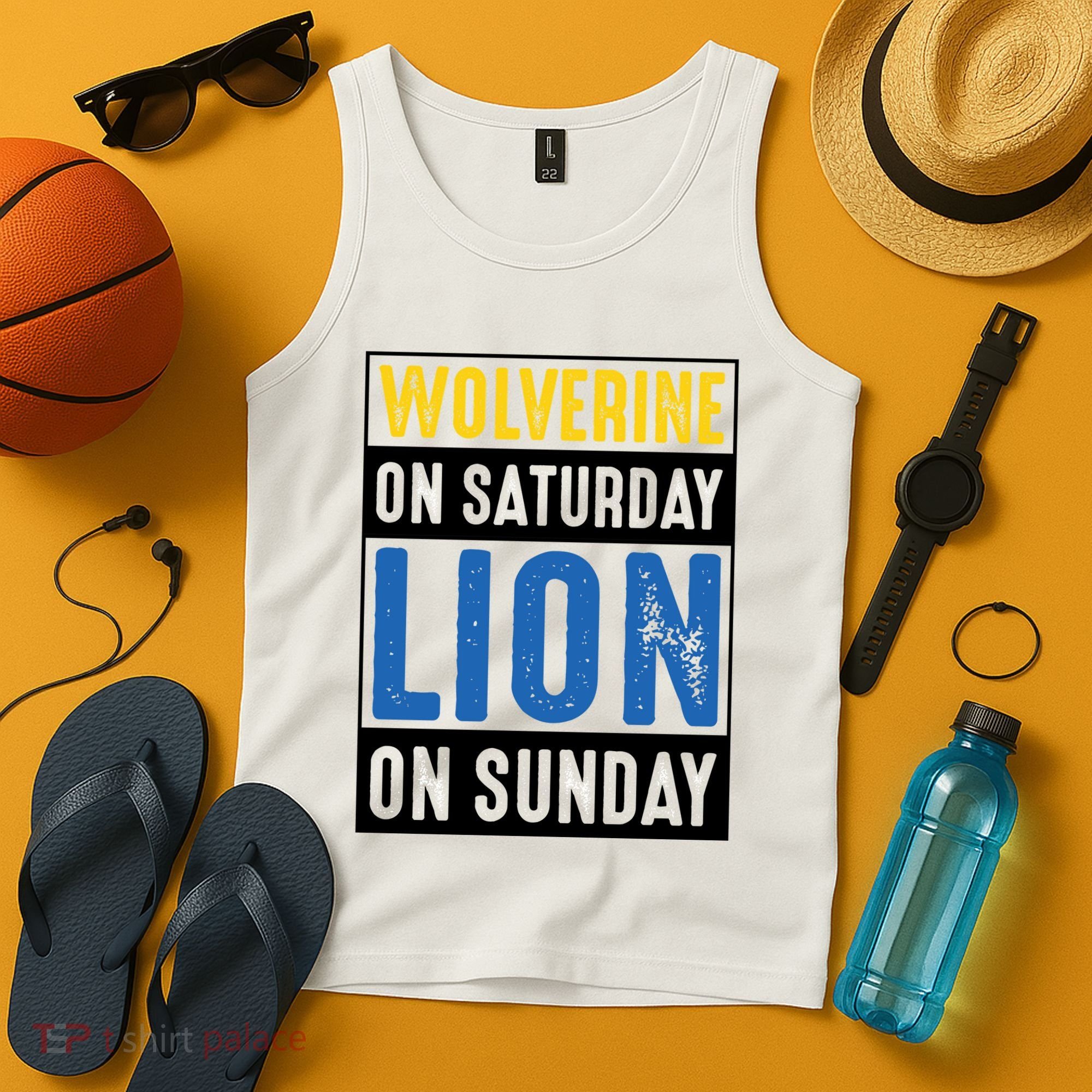 Wolverine On Saturday Lion On Sunday Tank Top