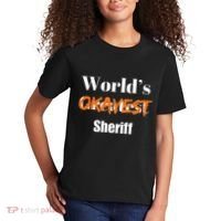 World Okayest Sheriff Sheriffs Sarcasm Sarcastic Humor Kids T-Shirt thumb 2