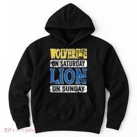 Wolverine On Saturday Lion On Sunday Detroit Hoodie thumb 0