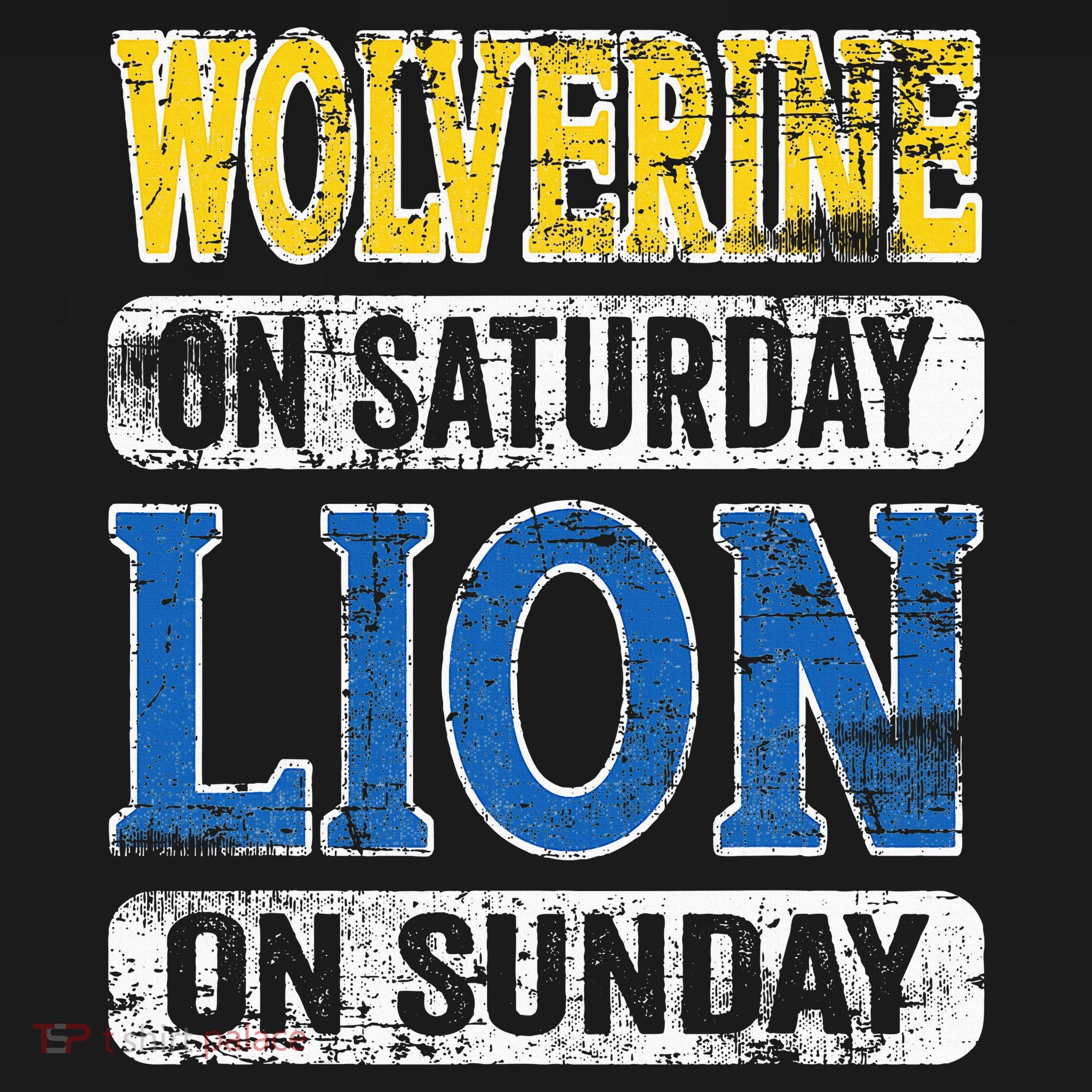 Wolverine On Saturday Lion On Sunday Detroit Women's Hoodie