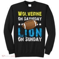 Wolverine On Saturday Lion On Sunday Sweatshirt thumb 0