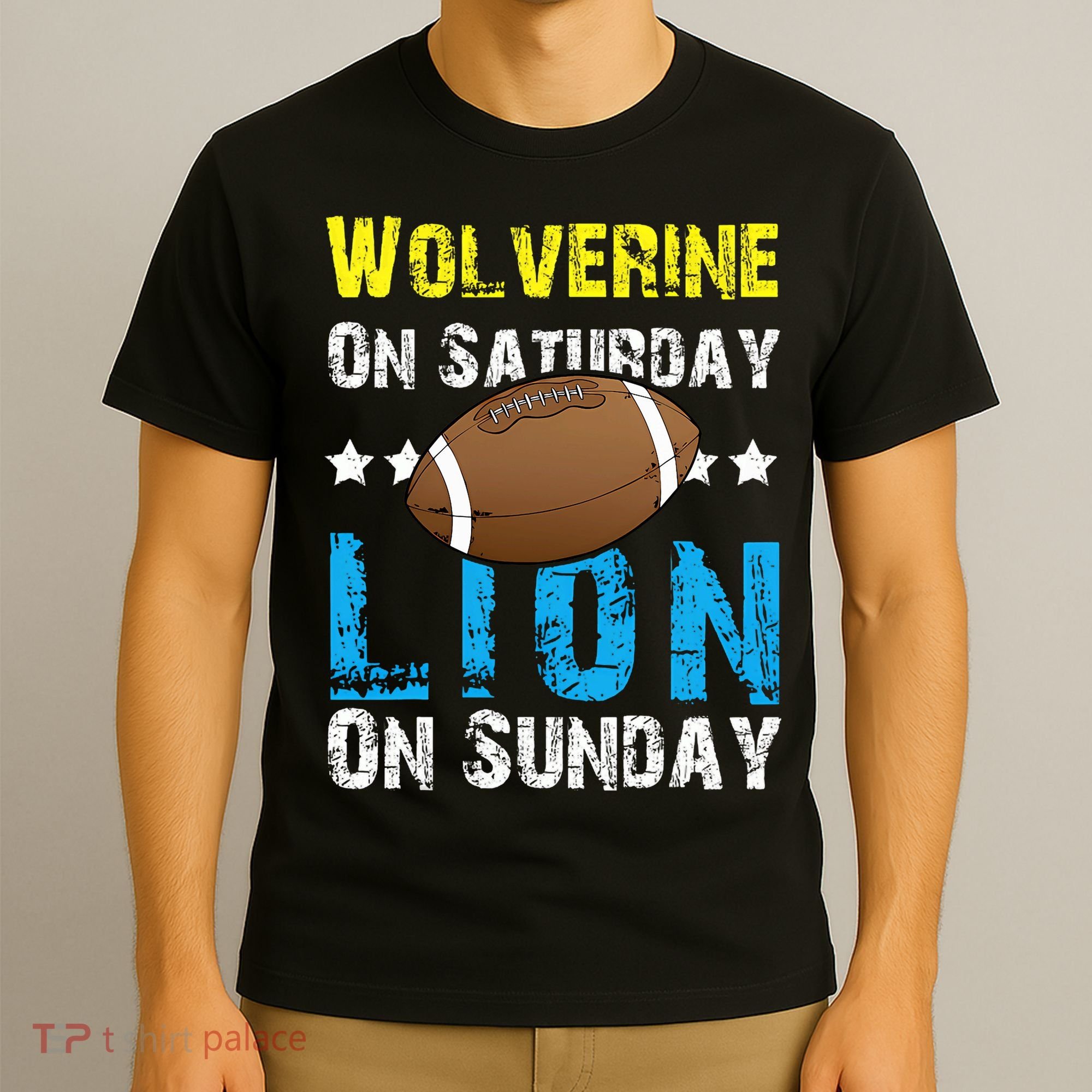 Wolverine On Saturday Lion On Sunday T-Shirt