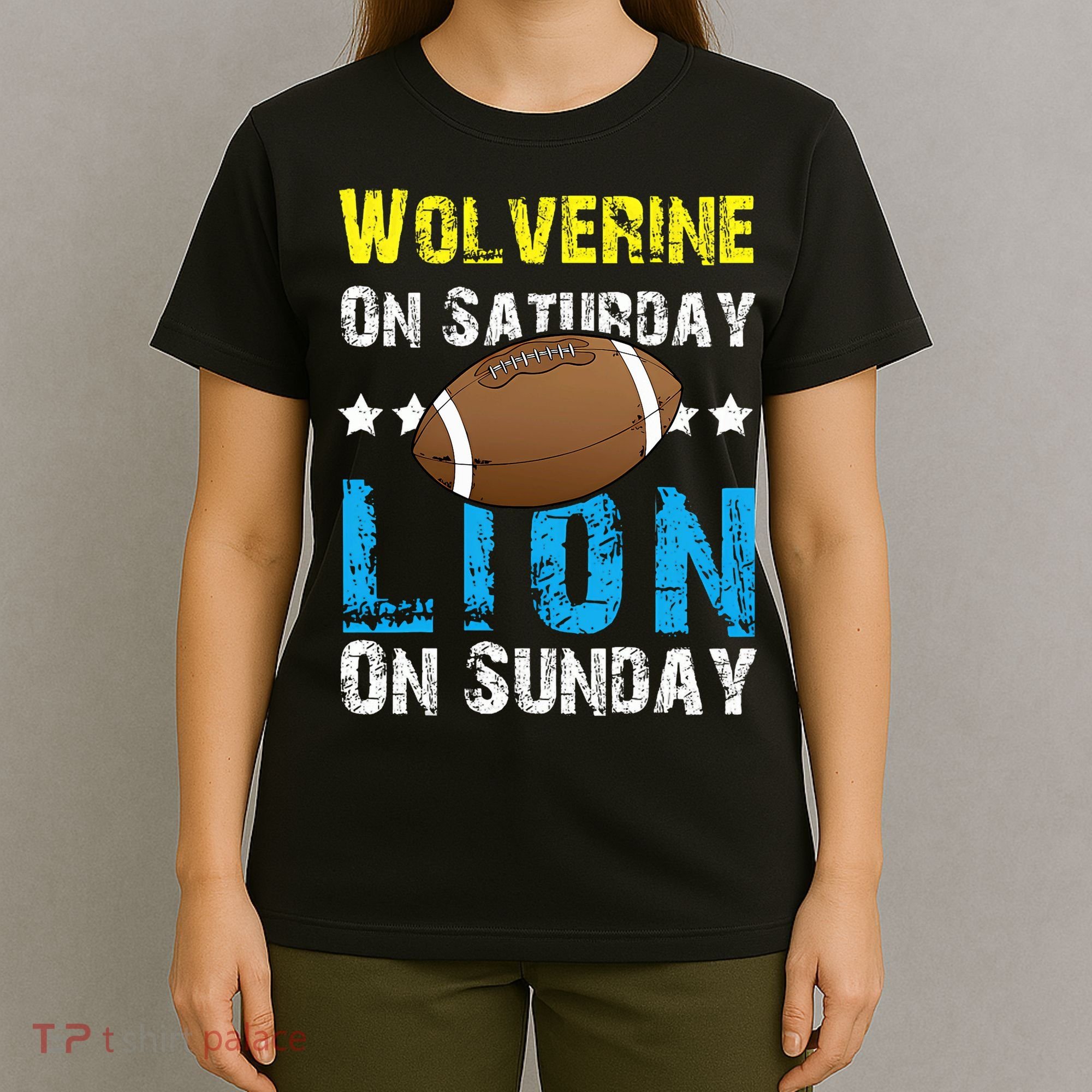 Wolverine On Saturday Lion On Sunday T-Shirt