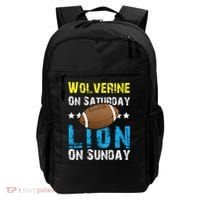 Wolverine On Saturday Lion On Sunday Backpack thumb 0
