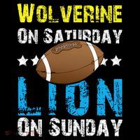 Wolverine On Saturday Lion On Sunday Coaster thumb 2