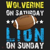 Wolverine On Saturday Lion On Sunday Tumbler thumb 3