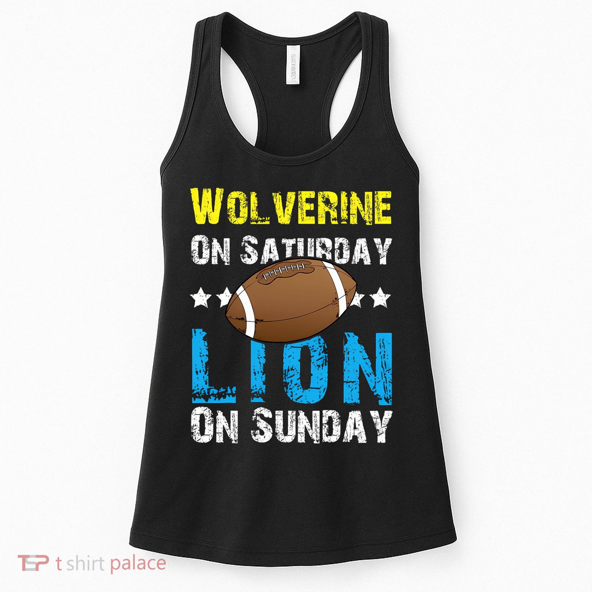 Wolverine On Saturday Lion On Sunday Women's Tank Top
