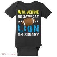 Wolverine On Saturday Lion On Sunday Baby Bodysuit thumb 0