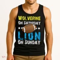 Wolverine On Saturday Lion On Sunday Tank Top thumb 3