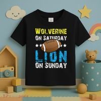 Wolverine On Saturday Lion On Sunday Toddler T-Shirt thumb 3