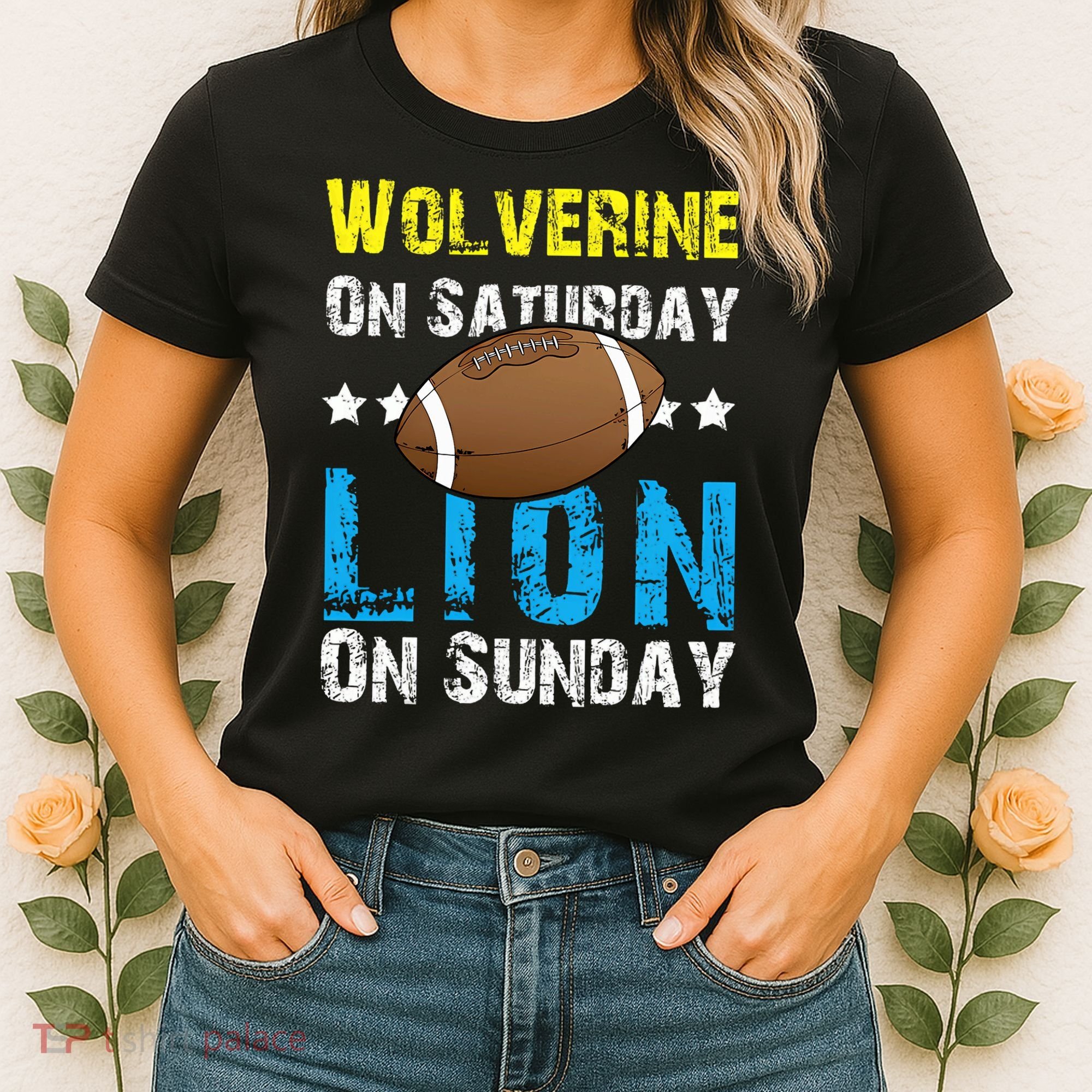 Wolverine On Saturday Lion On Sunday Women's T-Shirt