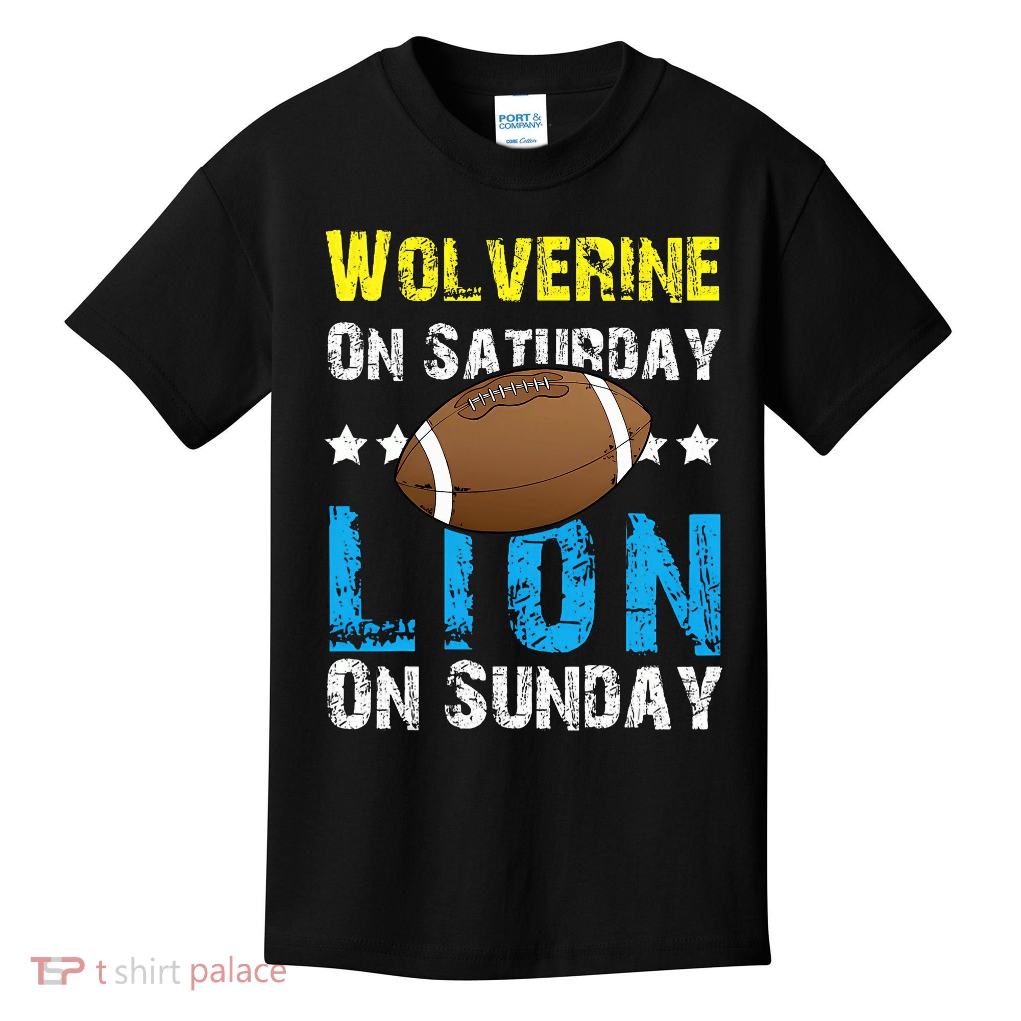 Wolverine On Saturday Lion On Sunday Kids T-Shirt