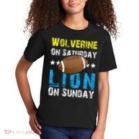 Wolverine On Saturday Lion On Sunday Kids T-Shirt thumb 2