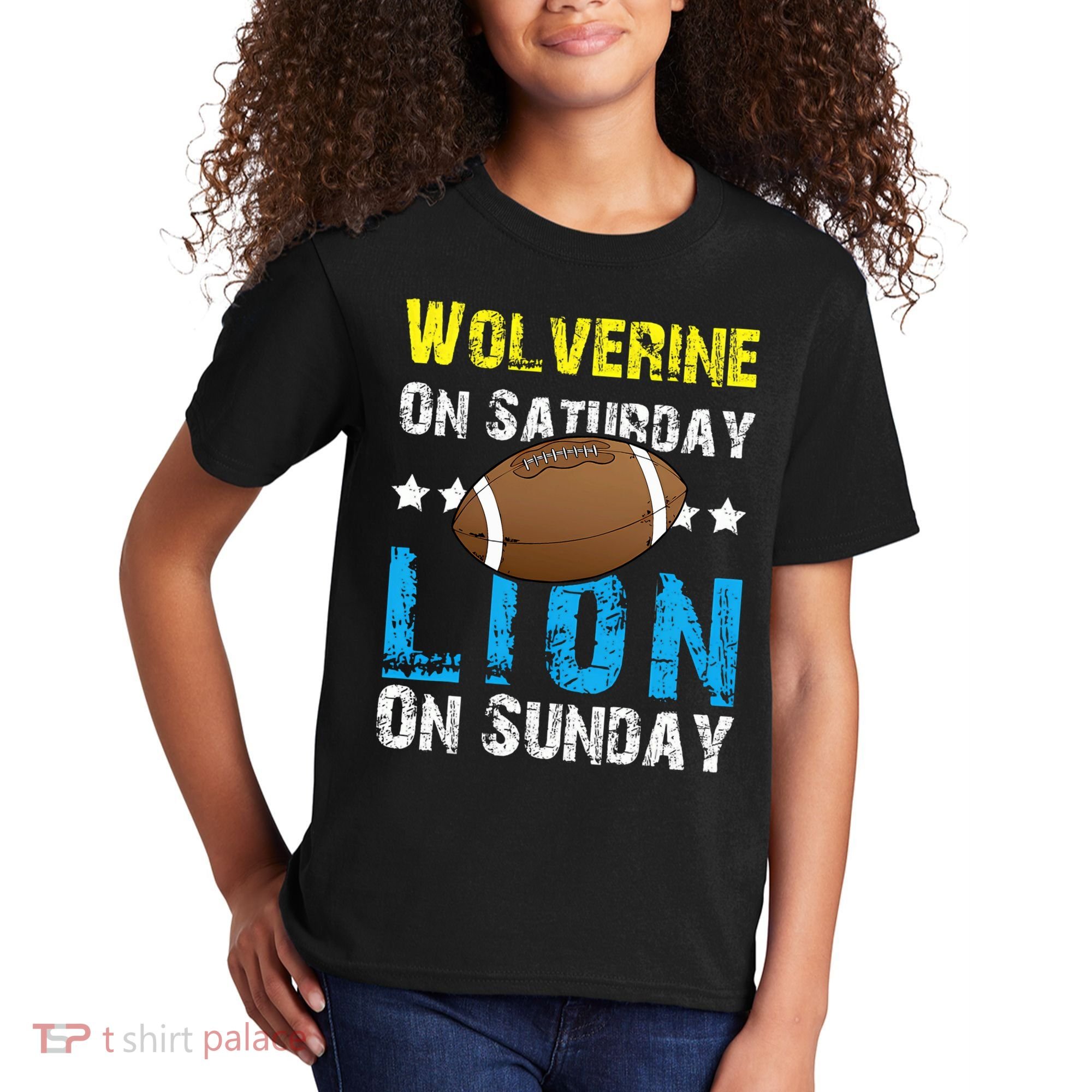 Wolverine On Saturday Lion On Sunday Kids T-Shirt