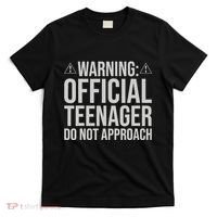 Warning Official Teenager 13th Birthday 13 Year Old Boy Girl T-Shirt thumb 0