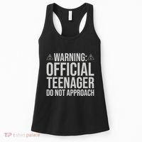 Warning Official Teenager 13th Birthday 13 Year Old Boy Girl Women's Tank Top thumb 0