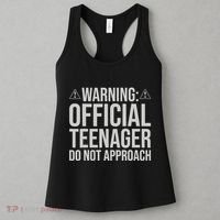 Warning Official Teenager 13th Birthday 13 Year Old Boy Girl Women's Tank Top thumb 3
