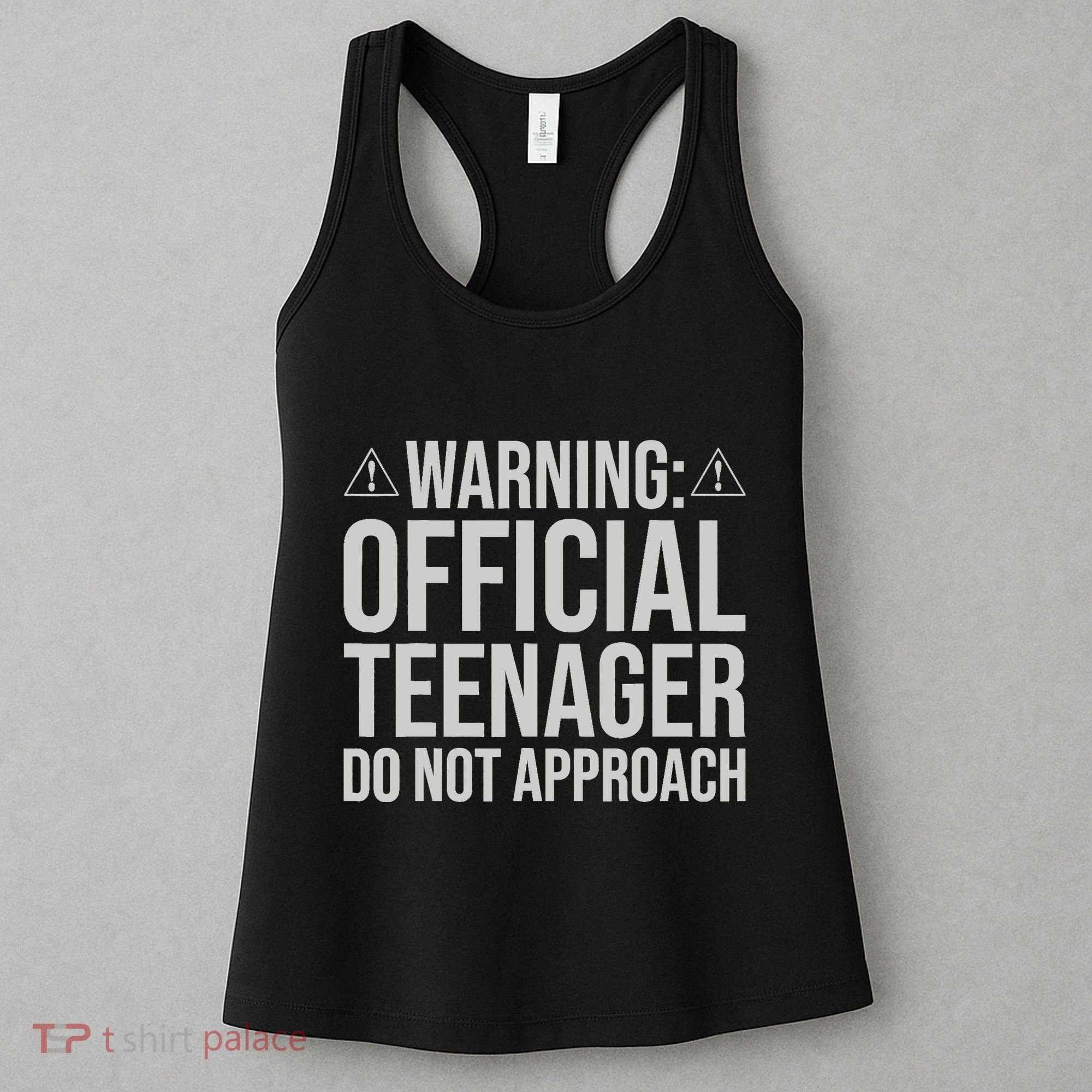 Warning Official Teenager 13th Birthday 13 Year Old Boy Girl Women's Tank Top