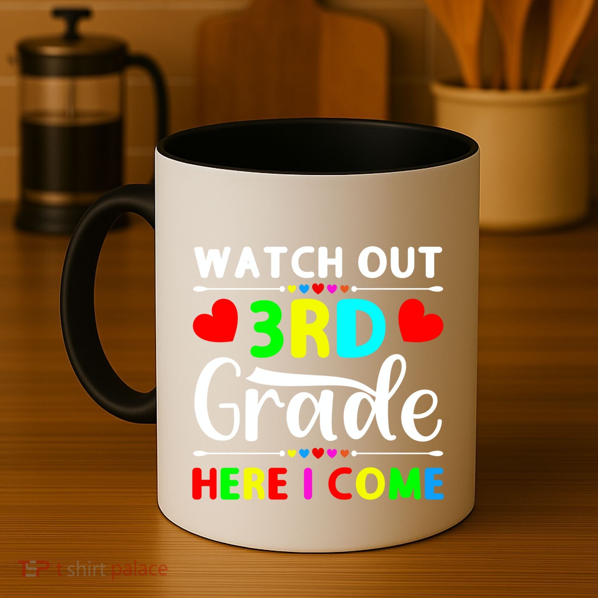 Watch Out Third Grade Here I Come Cute Gift Coffee Mug