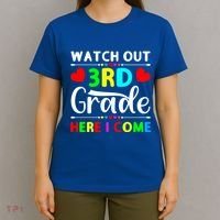 Watch Out Third Grade Here I Come Cute Gift T-Shirt thumb 4