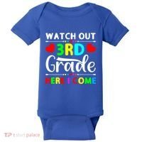 Watch Out Third Grade Here I Come Cute Gift Baby Bodysuit thumb 0