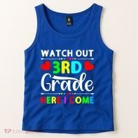 Watch Out Third Grade Here I Come Cute Gift Tank Top thumb 2