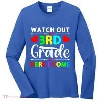 Watch Out Third Grade Here I Come Cute Gift Women's Long Sleeve Shirt thumb 0