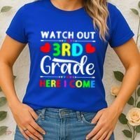 Watch Out Third Grade Here I Come Cute Gift Women's T-Shirt thumb 2