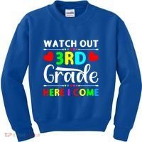 Watch Out Third Grade Here I Come Cute Gift Kids Sweatshirt thumb 0